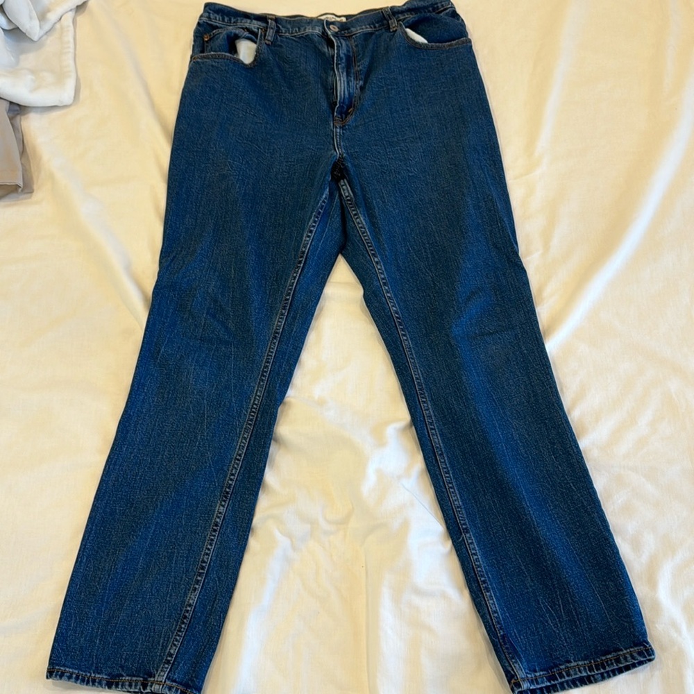 A&F slim straight jeans